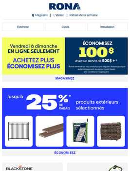 Jusqu’à 25% de rabais pour célébrer l’été Jusqu’à 25% de rabais pour célébrer l’été